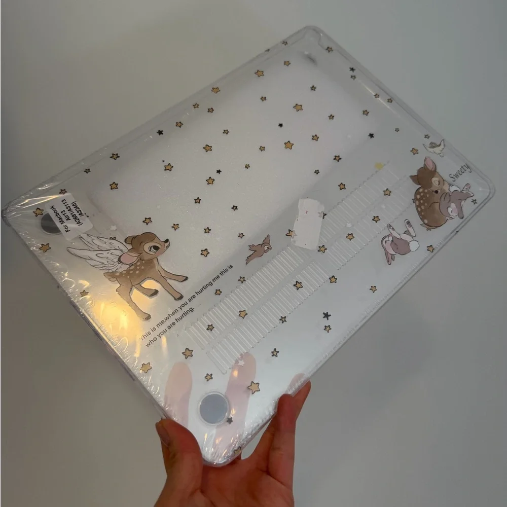 Gold Tablet Case with Star and Deer Design